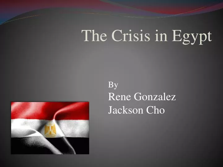 the crisis in egypt