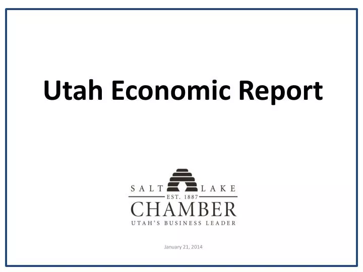 utah economic report