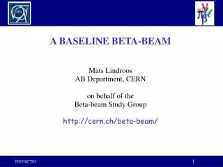 A BASELINE BETA-BEAM