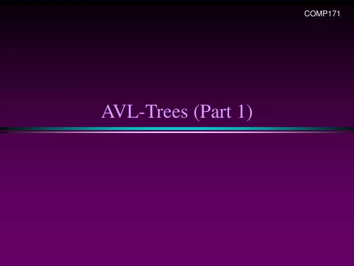 avl trees part 1