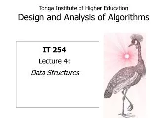 Tonga Institute of Higher Education Design and Analysis of Algorithms