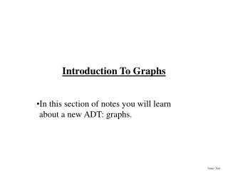 Introduction To Graphs
