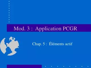 mod 3 application pcgr