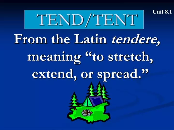 tend tent