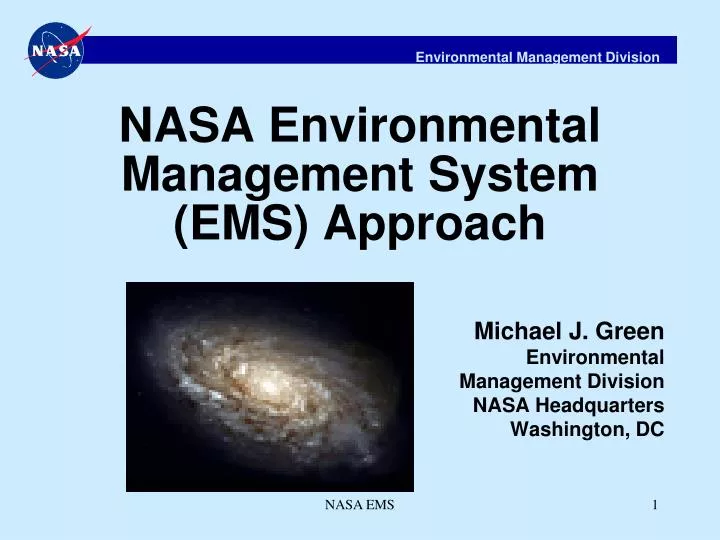 nasa environmental management system ems approach