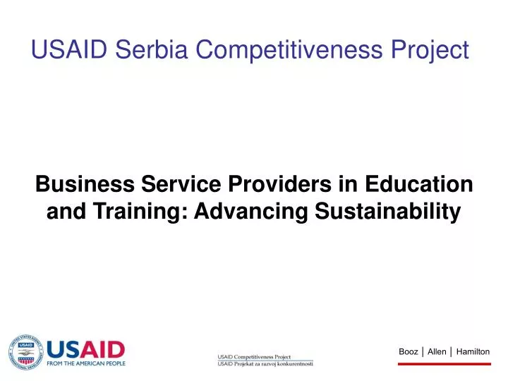 usaid serbia competitiveness project