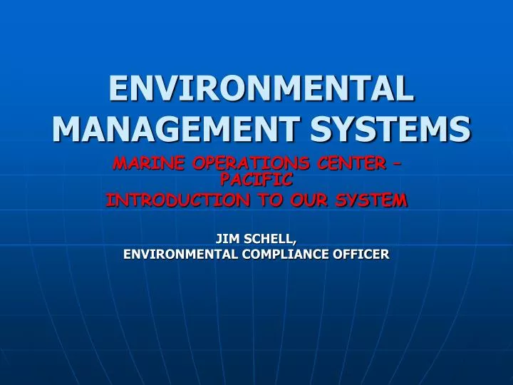 environmental management systems