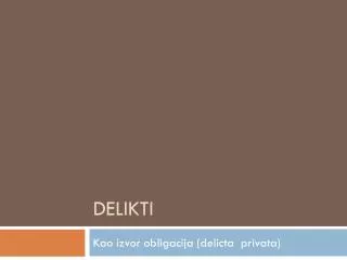 delikti