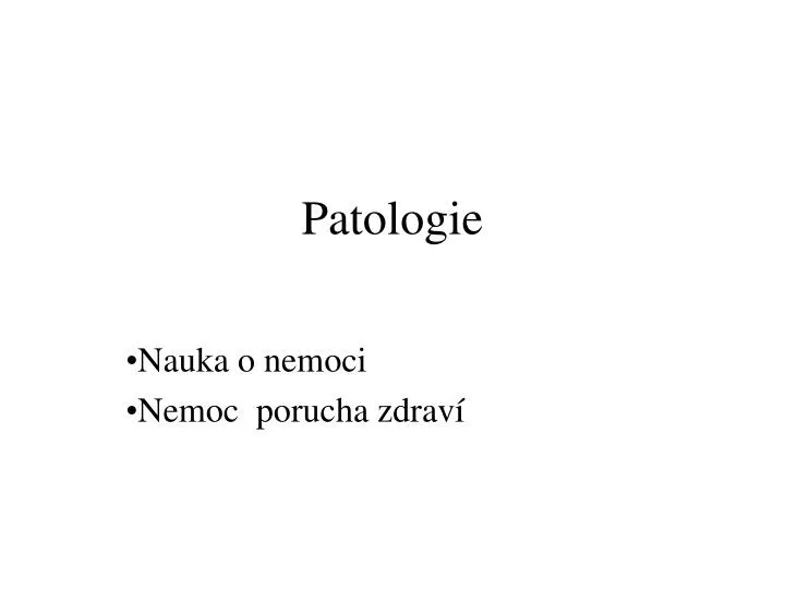 patologie