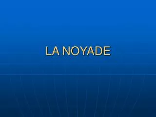 la noyade