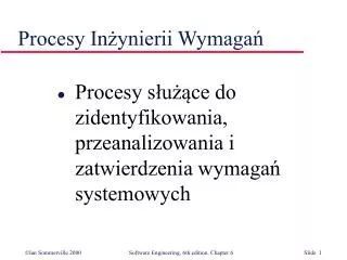 procesy in ynierii wymaga