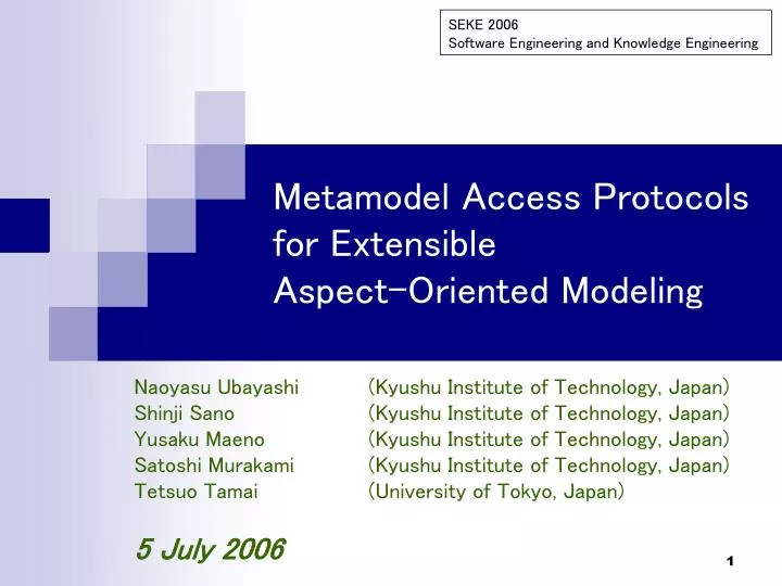 metamodel access protocols for extensible aspect oriented modeling
