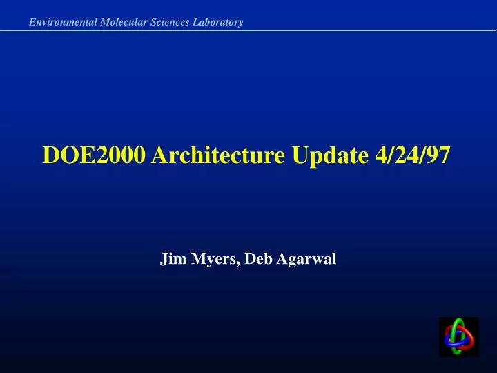doe2000 architecture update 4 24 97