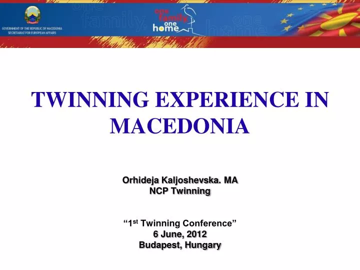 twinning experience in macedonia