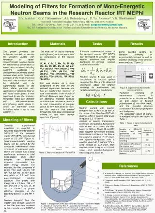 Modeling of Filters for Formation of Mono-Energetic