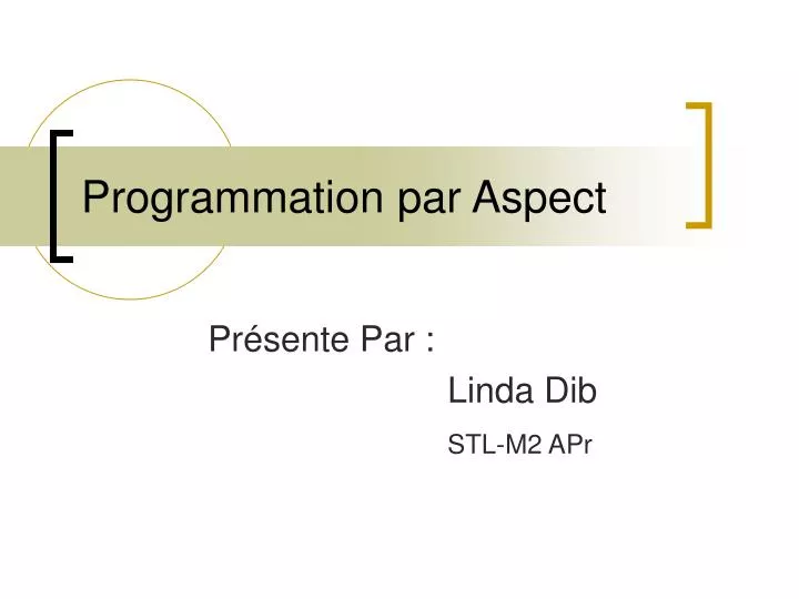 programmation par aspect