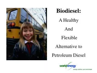 Biodiesel: A Healthy And Flexible Alternative to Petroleum Diesel