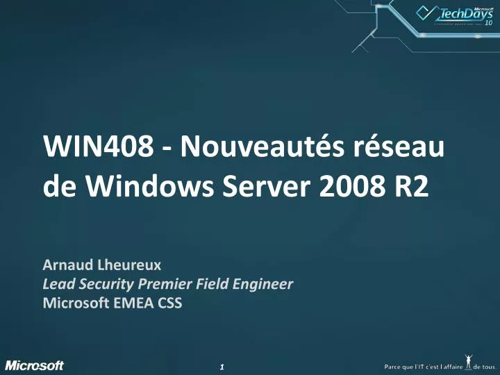 win408 nouveaut s r seau de windows server 2008 r2