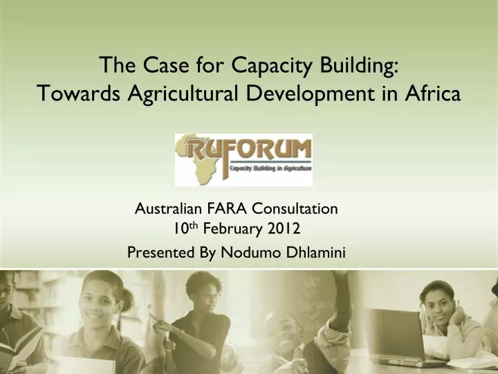 australian fara consultation 10 th february 2012 presented by nodumo dhlamini