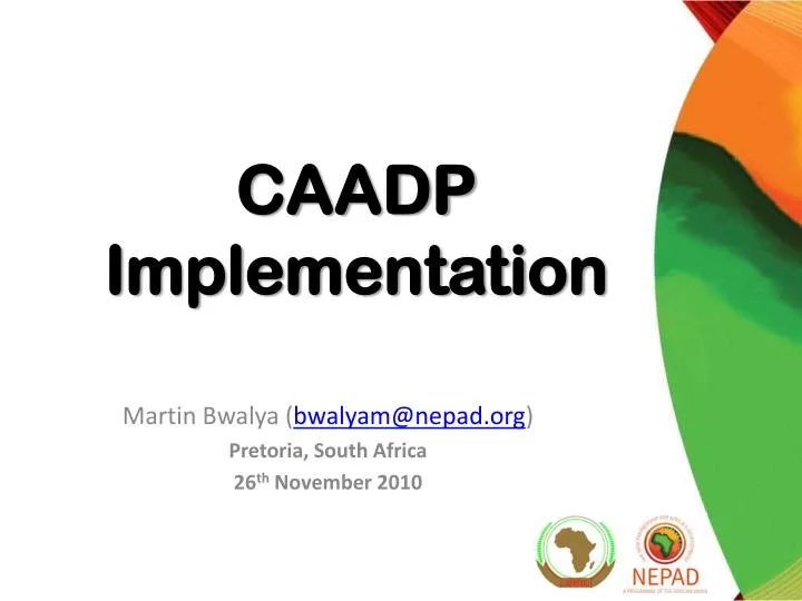 caadp implementation
