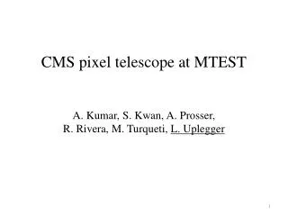 CMS pixel telescope at MTEST