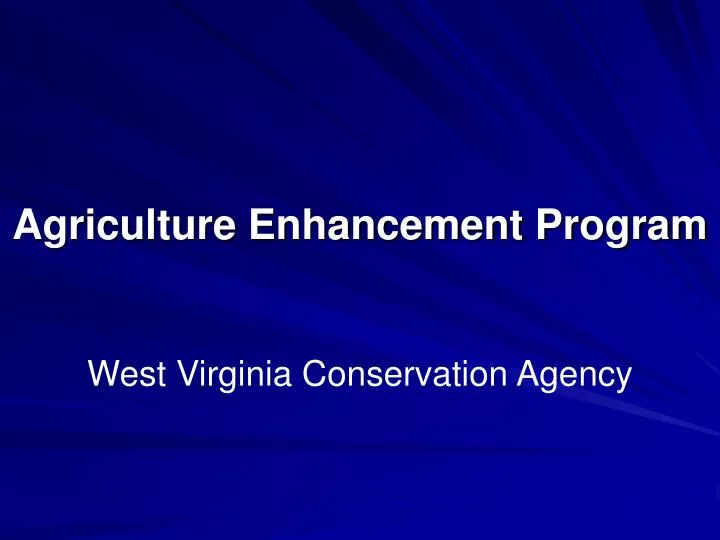agriculture enhancement program