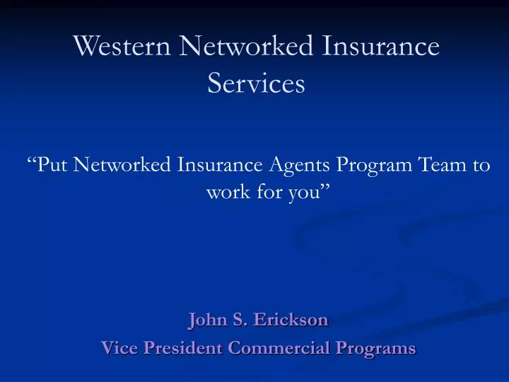 western networked insurance services