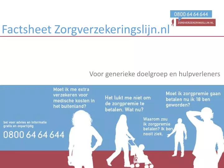 factsheet zorgverzekeringslijn nl