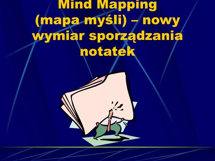 mind mapping mapa my li nowy wymiar sporz dzania notatek