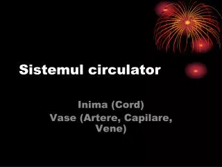 sistemul circulator