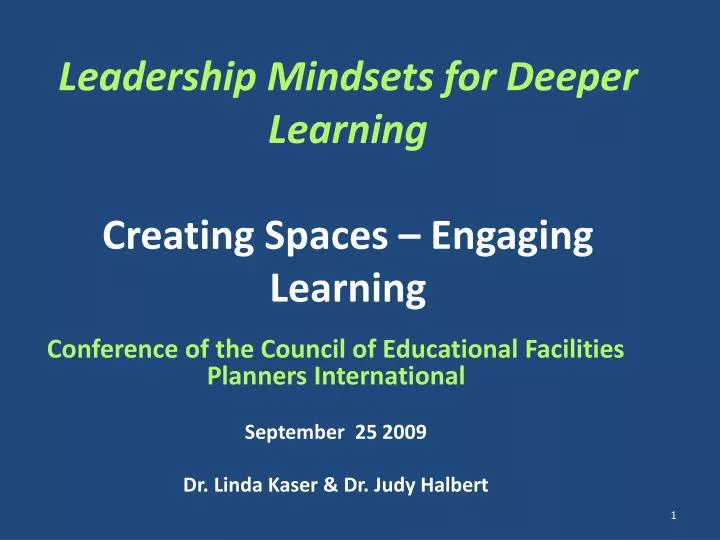 leadership mindsets for deeper learning creating spaces engaging learning