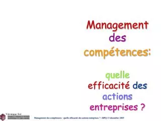 management des comp tences quelle efficacit des actions entreprises