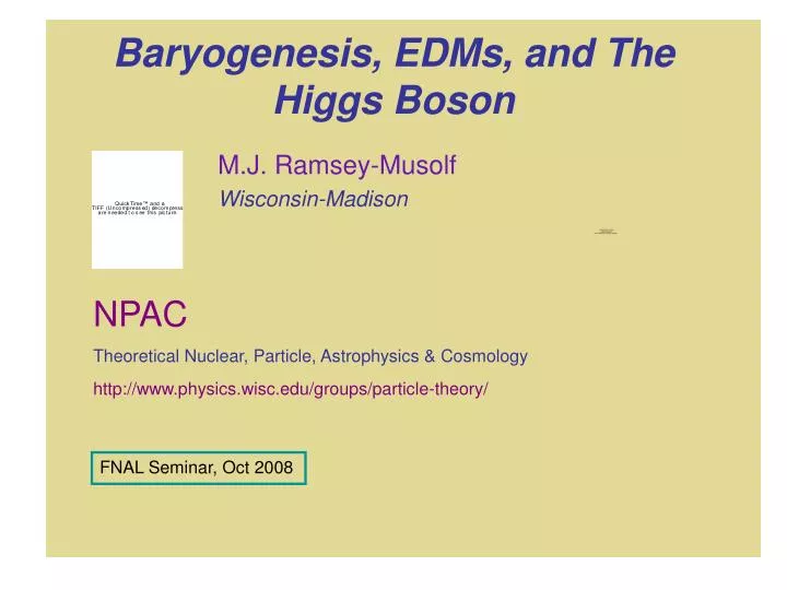baryogenesis edms and the higgs boson