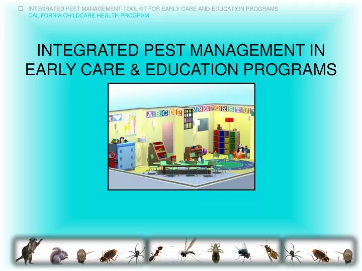 integrated pest management in early care education programs