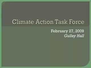 Climate Action Task Force