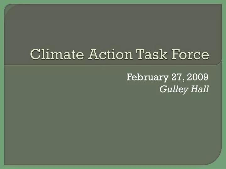 climate action task force