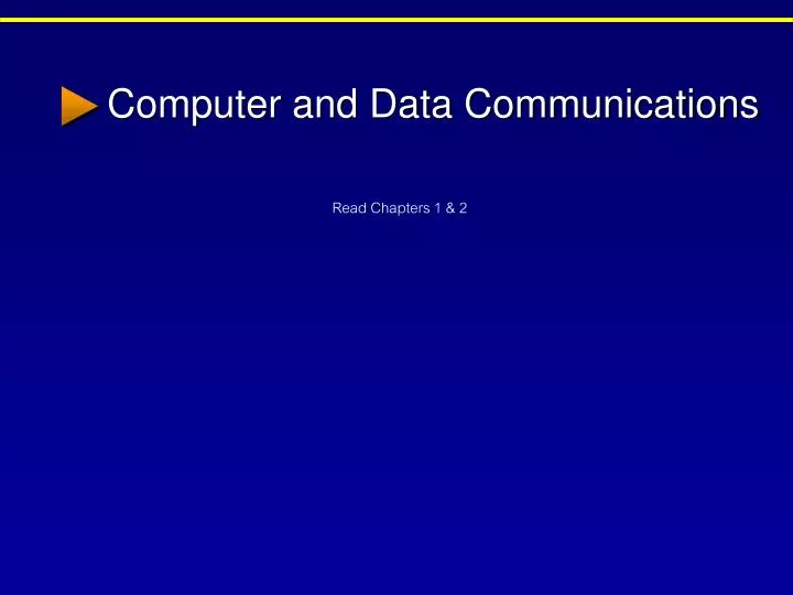 computer and data communications
