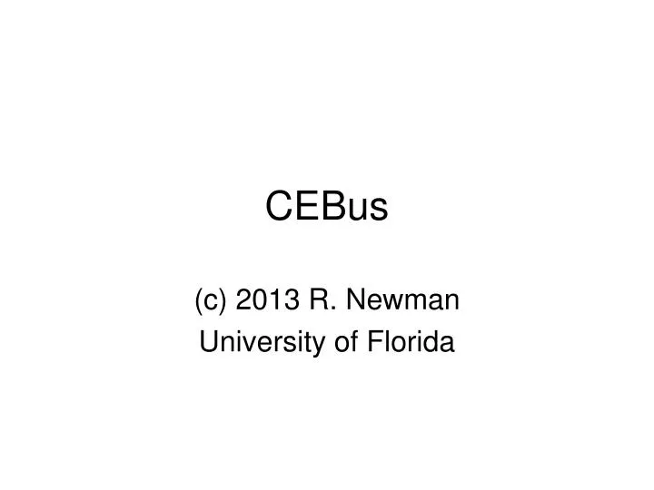 c 2013 r newman university of florida