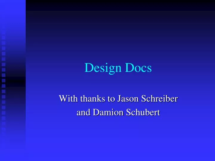 design docs