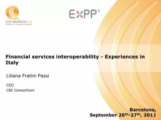 Financial services interoperability - Experiences in Italy