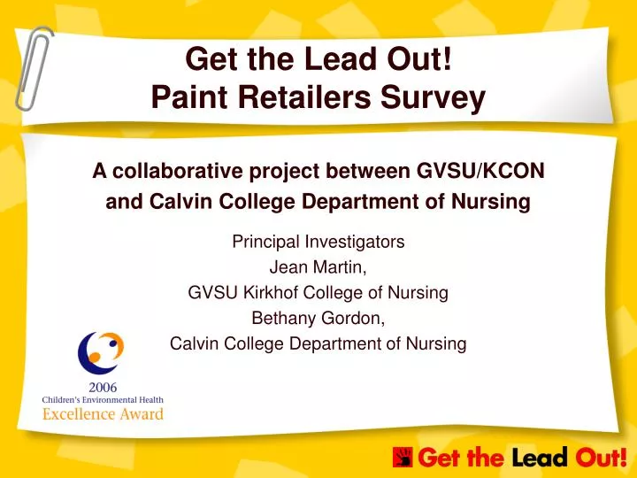 get the lead out paint retailers survey