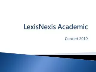 lexisnexis academic