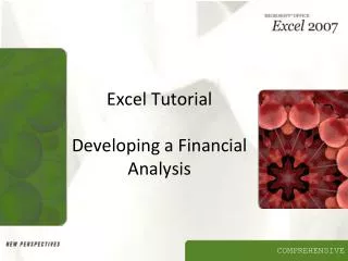 Excel Tutorial Developing a Financial Analysis