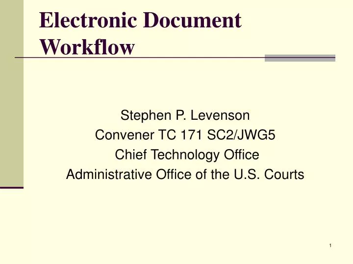 electronic document workflow