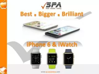 All about the new iPhone 6 and iWatch – Best . Bigger . Bril