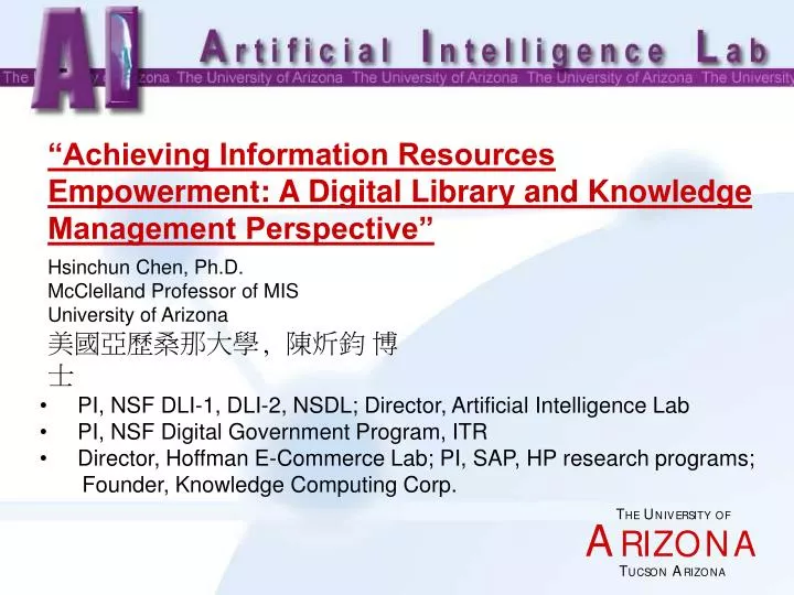 achieving information resources empowerment a digital library and knowledge management perspective