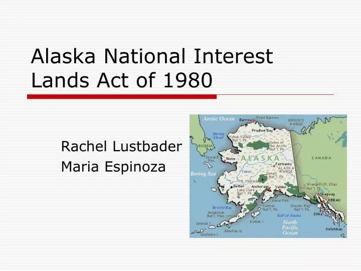 alaska national interest lands act of 1980