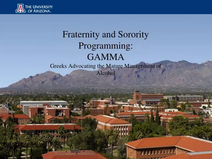 fraternity and sorority programming gamma greeks advocating the mature management of alcohol