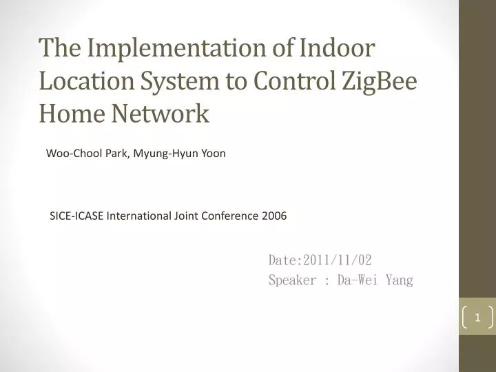 the implementation of indoor location system to control zigbee home network