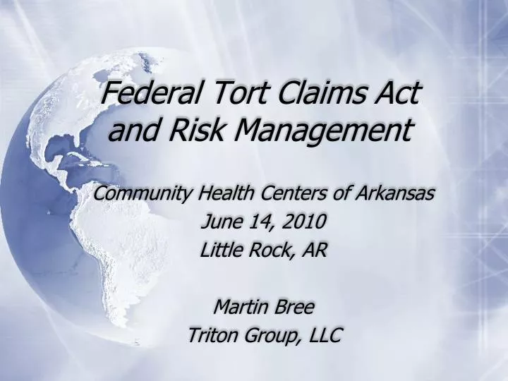 federal tort claims act and risk management